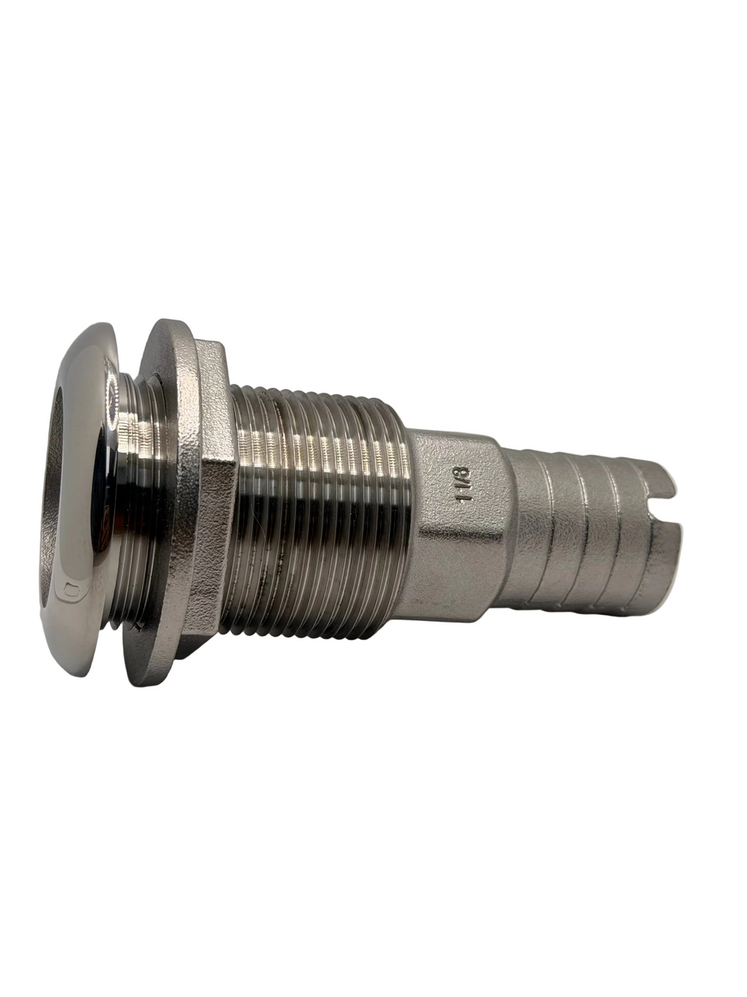 Stainless Steel Std. Thru Hull 1 1/8" Hose