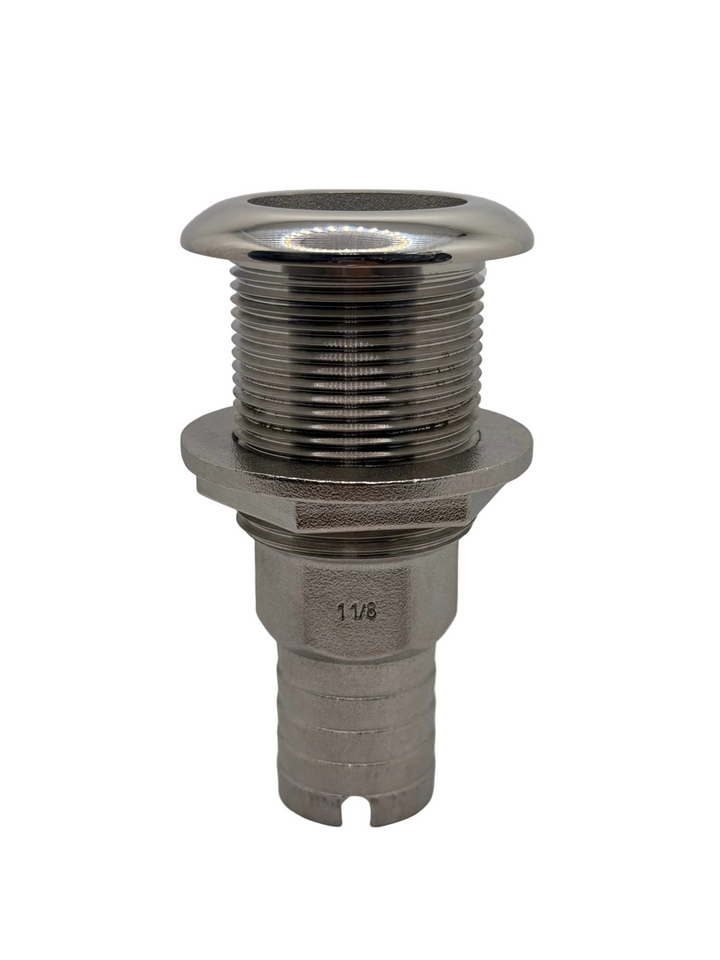 Stainless Steel Std. Thru Hull 1 1/8" Hose