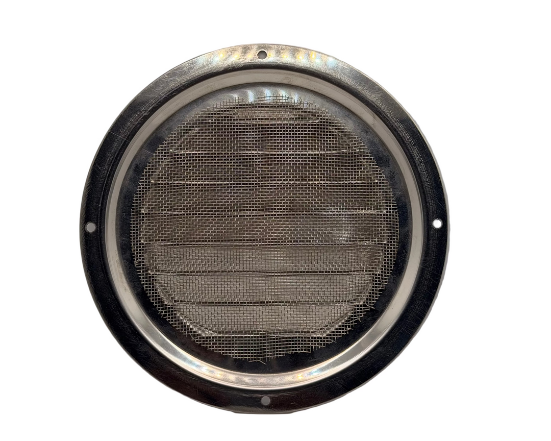 Flush Stainless Steel 6" Vent Grill with Screen