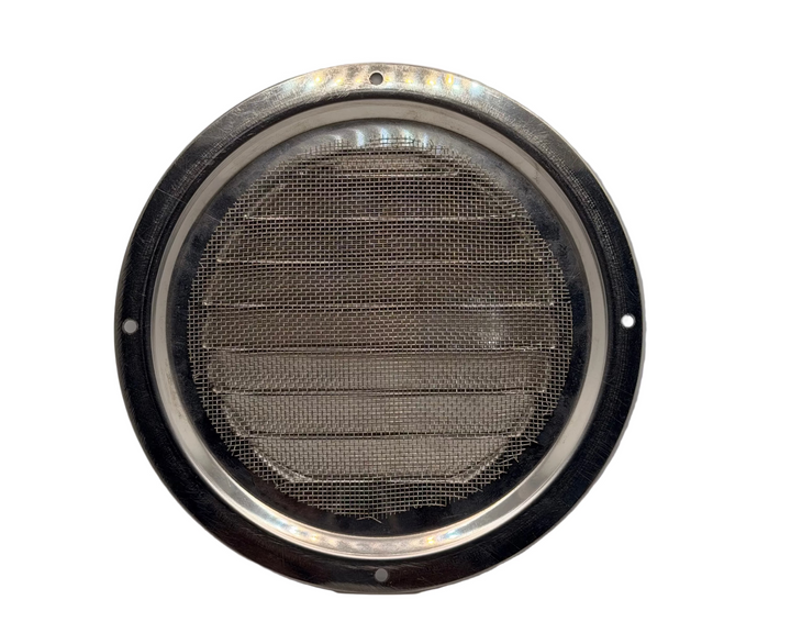 Flush Stainless Steel 6" Vent Grill with Screen