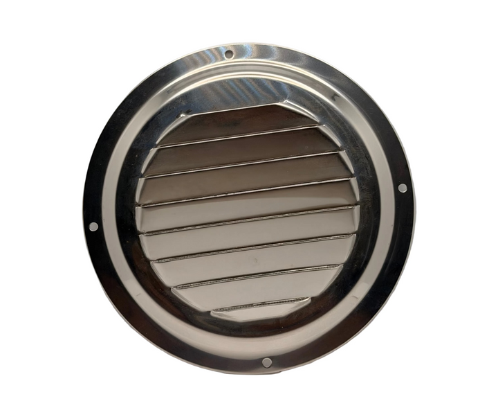 Flush Stainless Steel 6" Vent Grill with Screen