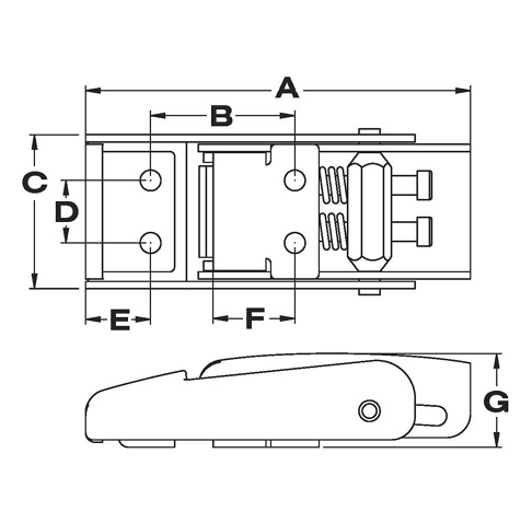 Heavy Duty Stainless Steel Hold Down