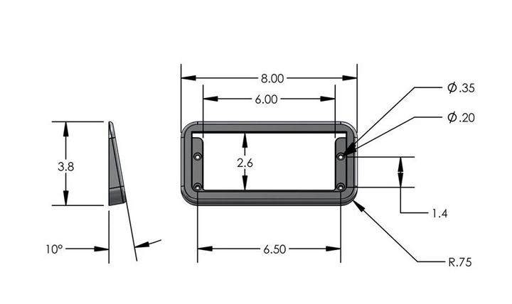 6" Stainless Steel Replacement Scupper Flapper