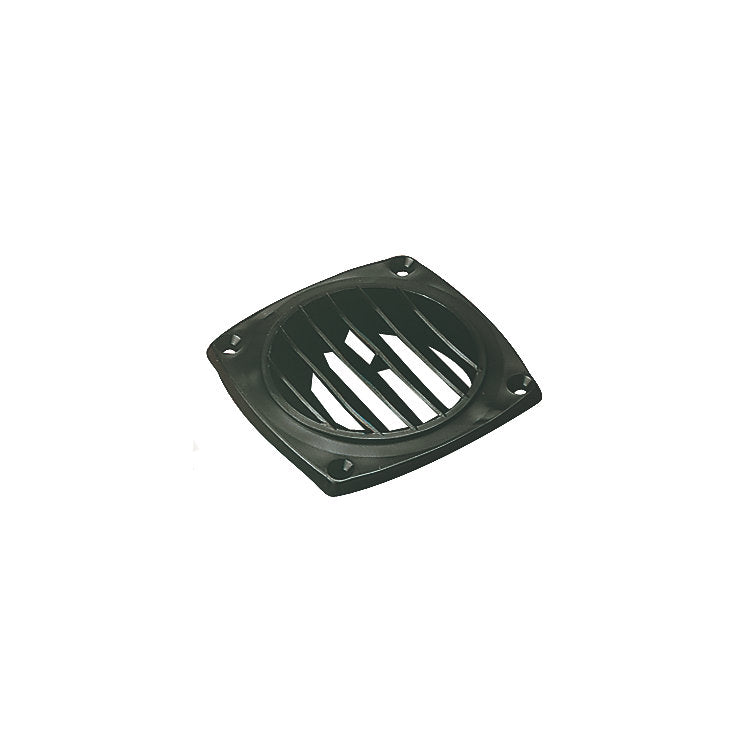 Black louvered 3" vent grill