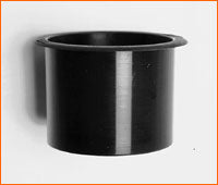 Black regular cup holder, with drain