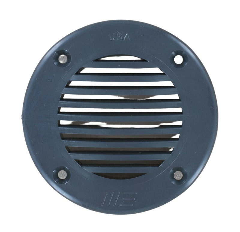 2" louvered vent, black