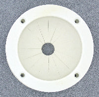 Large white round 2 piece rod holder