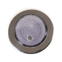 LED push lens courtesy light, SS trim ring