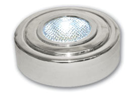 Brushed nickel LED surface mount light
