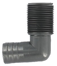 1" long MPT x 1" HB elbow adapter