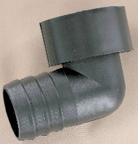 1-1-2" tapered female thread to 1-1-2" barb elbow
