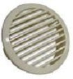 Beige plastic domed vent grill for 3" hose