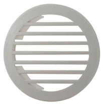 White plastic domed vent grill fits 3" hose