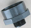1-1-2" female pipe thread to 3-4" male pipe thread adapter