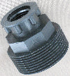 1-2" female pipe thread to 1-1-2" male pipe thread adapter