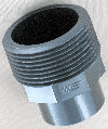 3-4" female pipe thread to 1-1-4" male pipe thread adapter