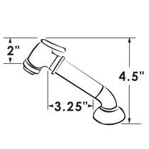 Chrome Showerhead with Elbow and 8' Nylon Hose