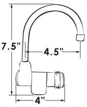 Compact fold down faucet