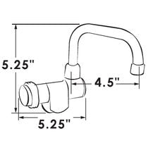 Compact bar faucet