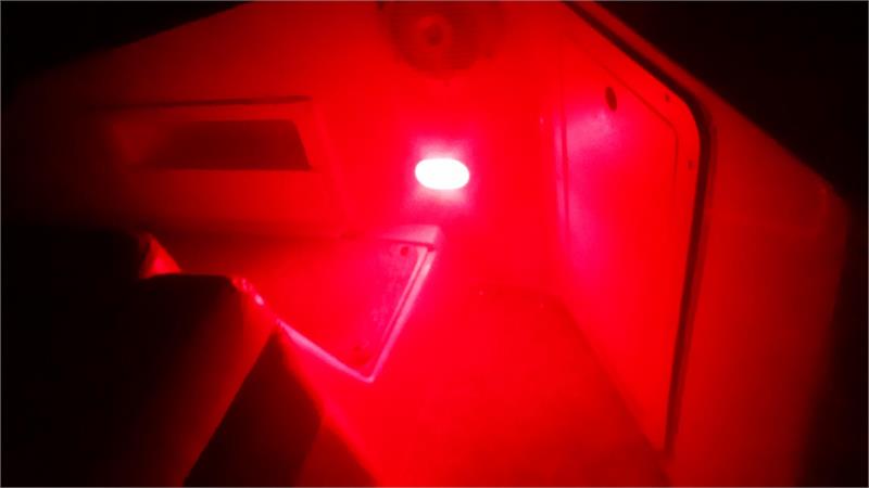 Red festoon LED bulb