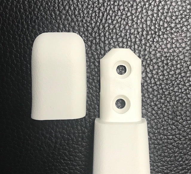 Plastic grab handle, white