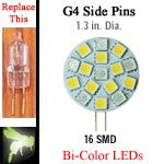 Red and Warm white LED side Pin replacement for G4 Halogen bulb