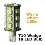 Warm White Wedge base tower LED bulb