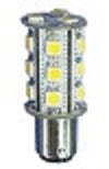 Blue double contact bayonet base LED bulb