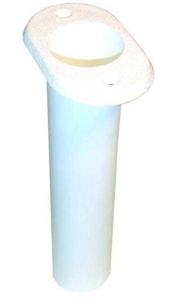 White flush mount rod holder