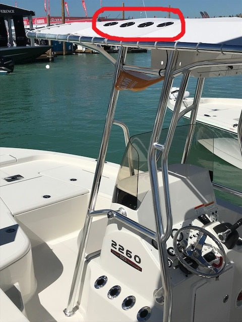 Rod Holders for Boat T-Tops